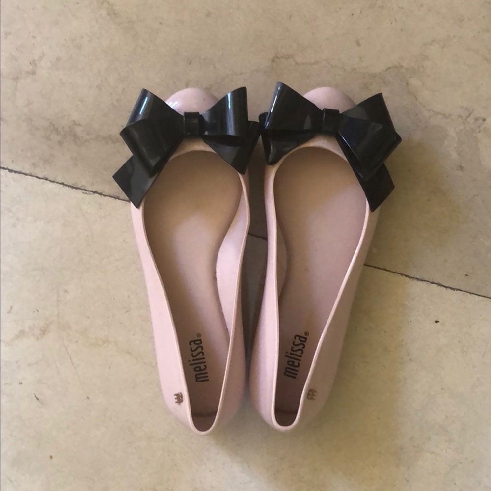 Melissa jelly flats with bow size 5